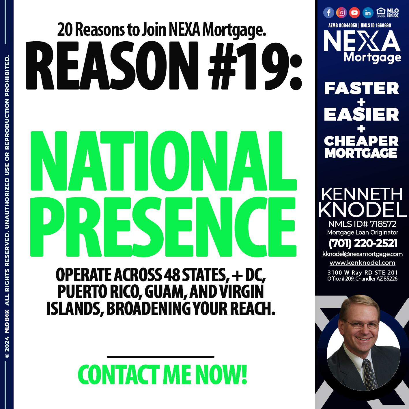 REASON 19 - Kenneth Knodel -Mortgage Loan Originator