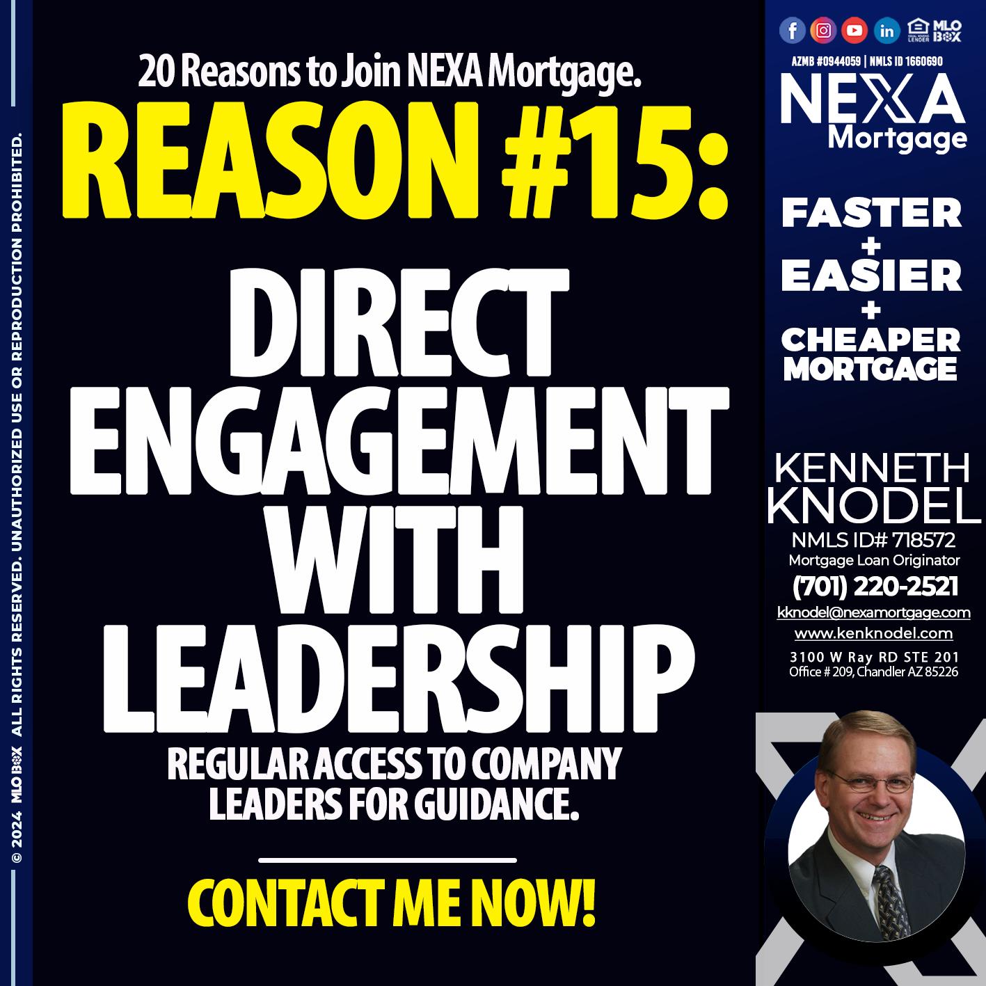 REASON 15 - Kenneth Knodel -Mortgage Loan Originator