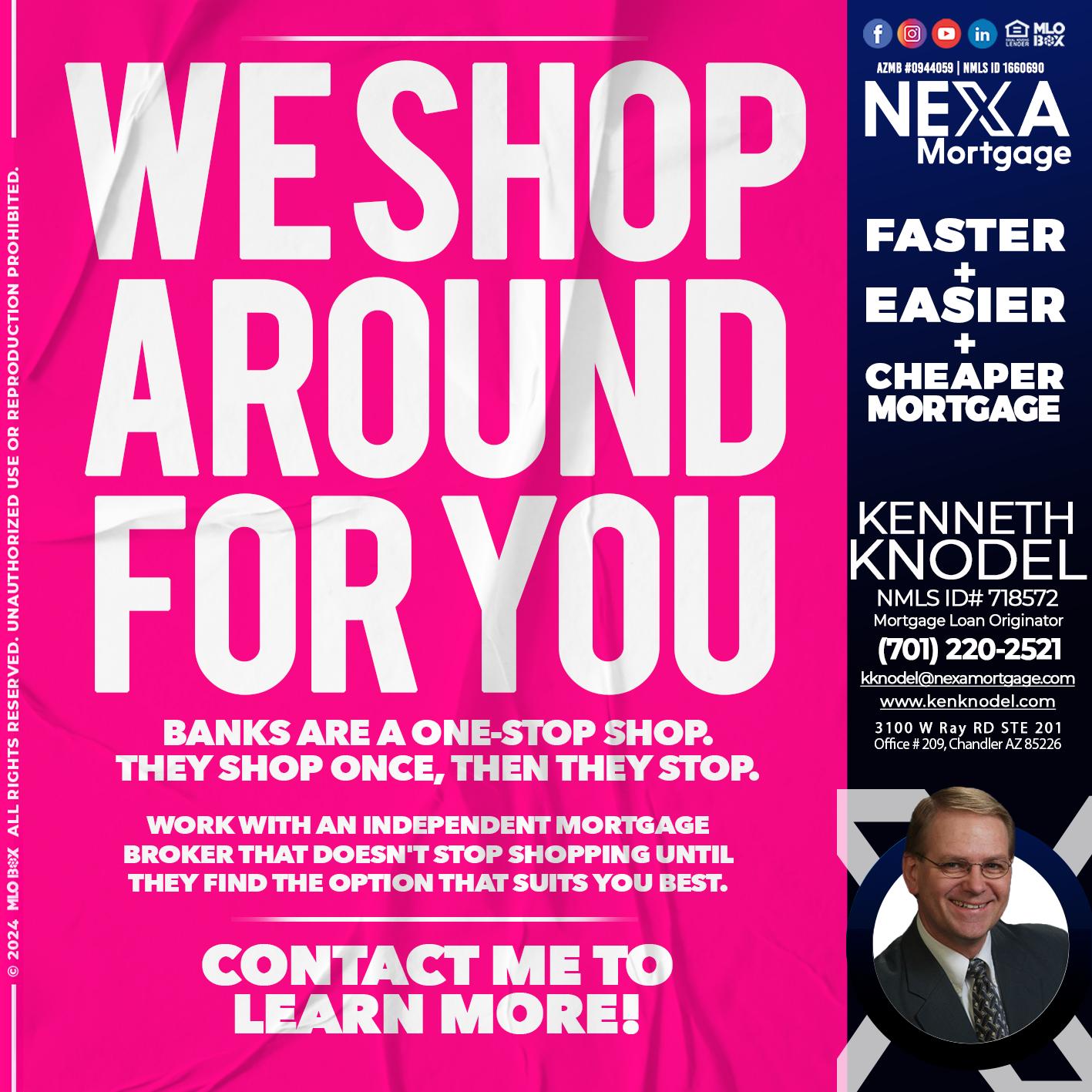 WE SHOP - Kenneth Knodel -Mortgage Loan Originator