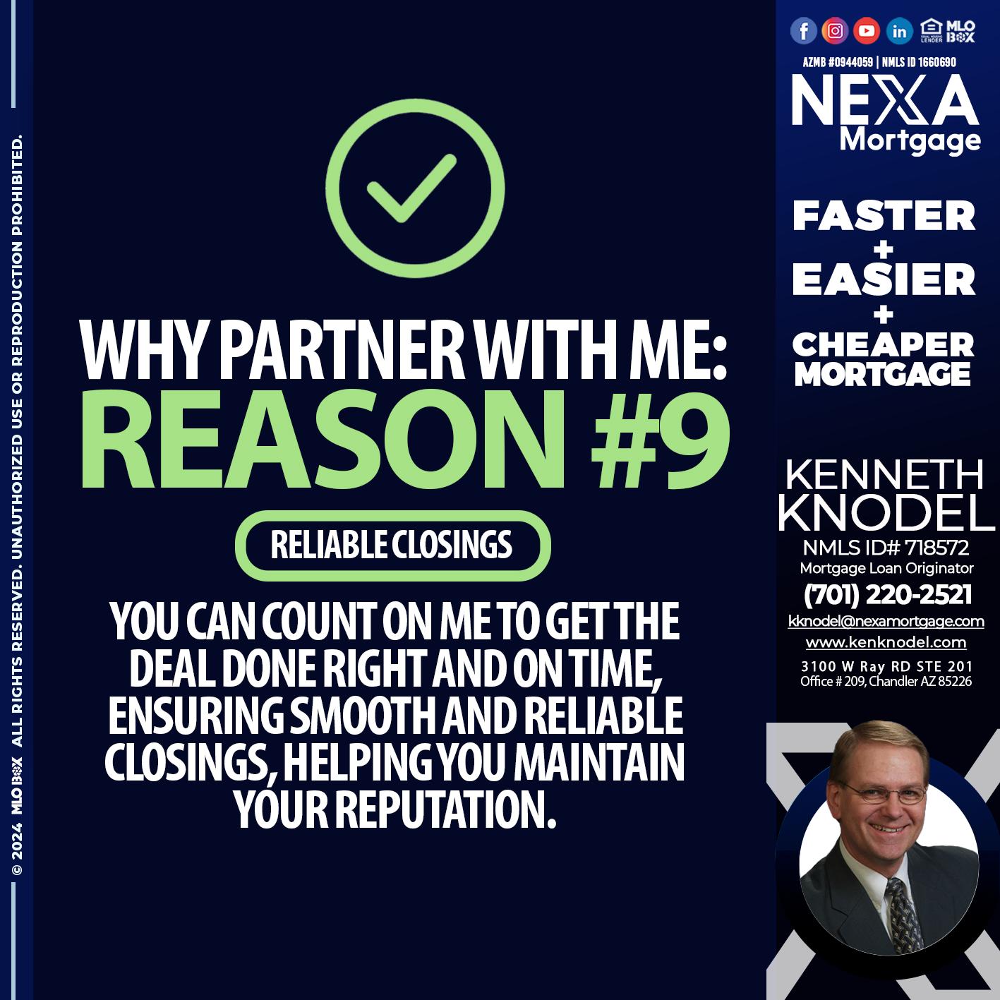 REASON 9 - Kenneth Knodel -Mortgage Loan Originator
