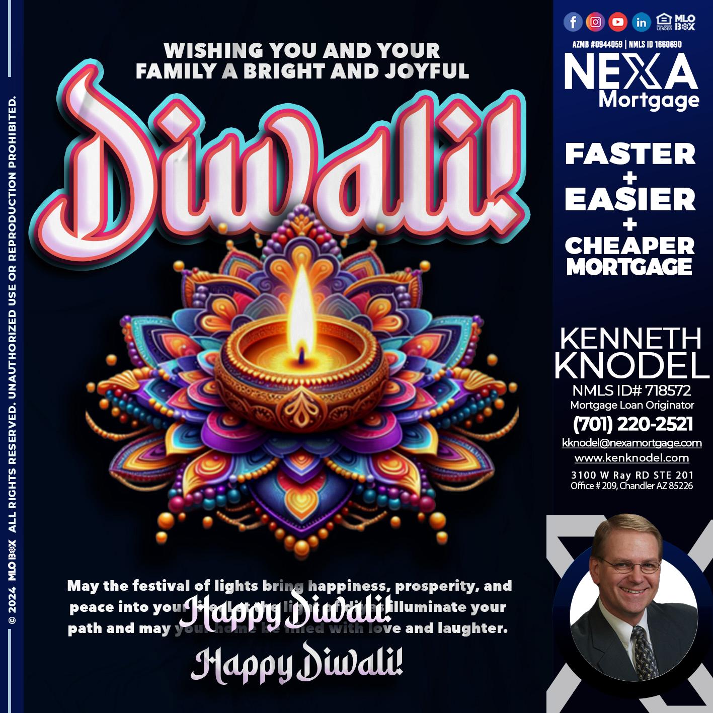 HAPPY DIWALI - Kenneth Knodel -Mortgage Loan Originator