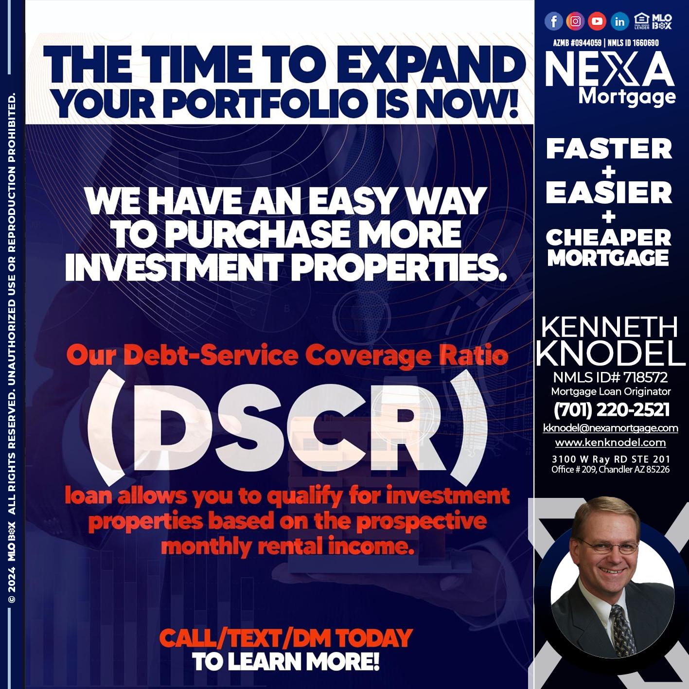 DSCR - Kenneth Knodel -Mortgage Loan Originator