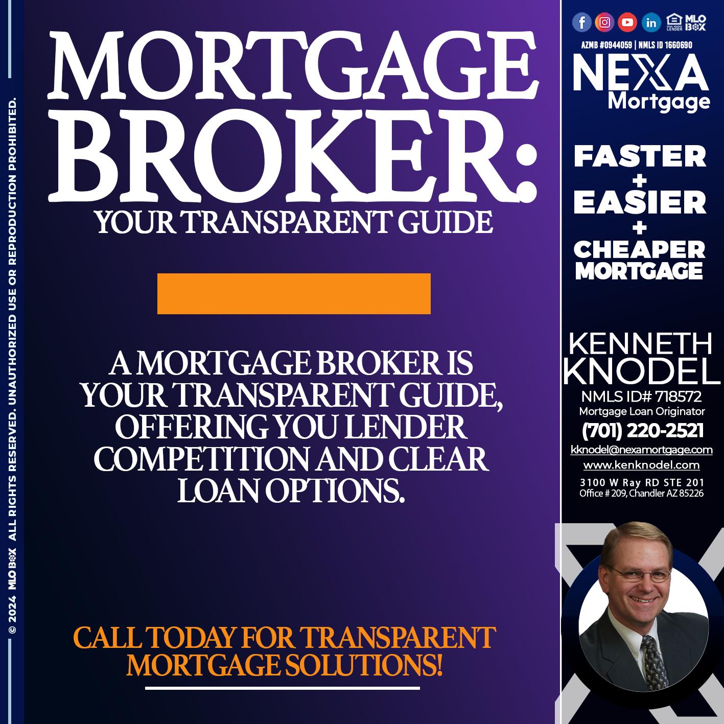 MORTGAGE BROKER GUIDE - Kenneth Knodel -Mortgage Loan Originator