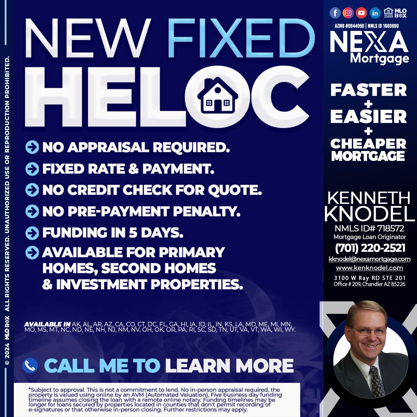 NEW FIXED HELOC - Kenneth Knodel -Mortgage Loan Originator