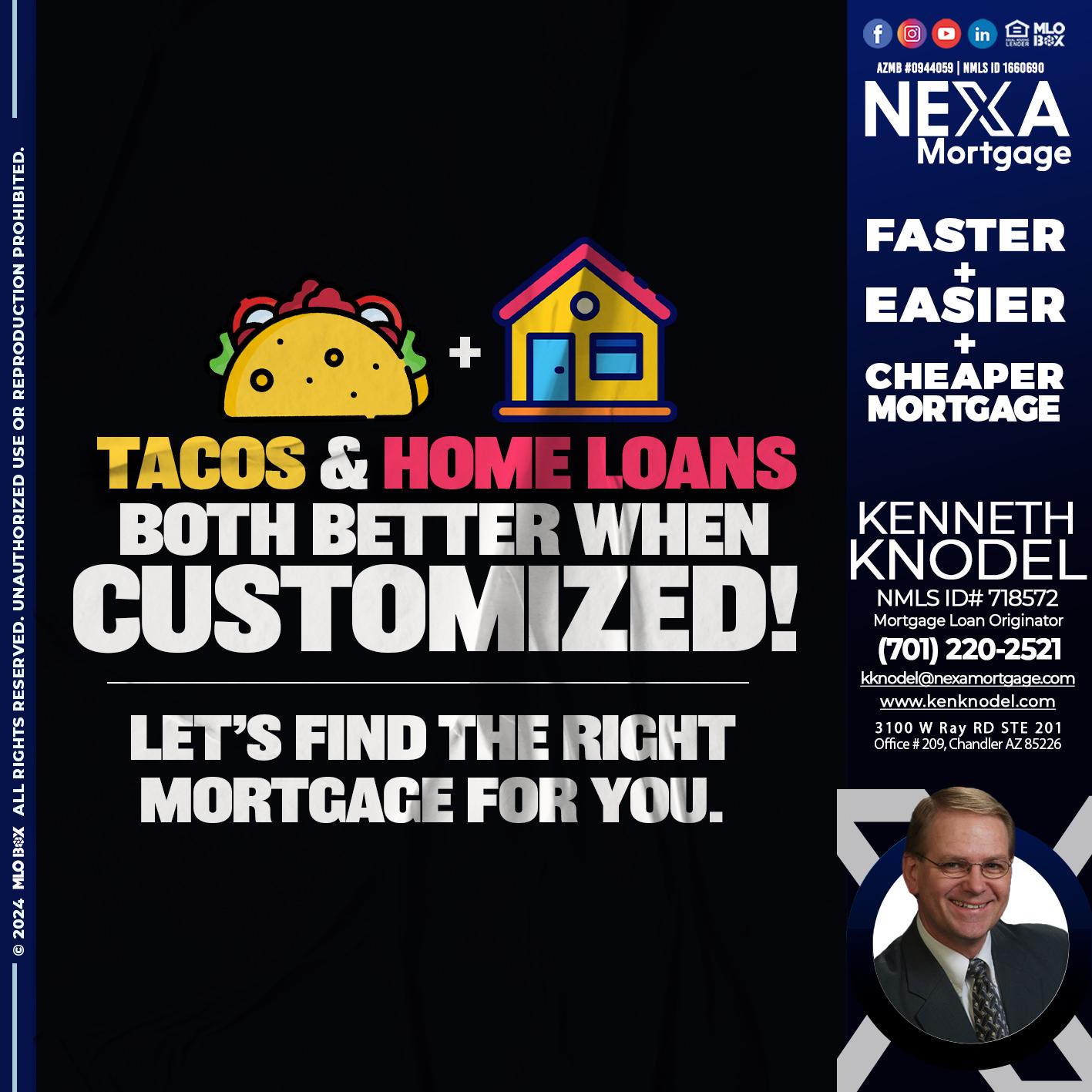 TACOS & HOME LOANS - Kenneth Knodel -Mortgage Loan Originator