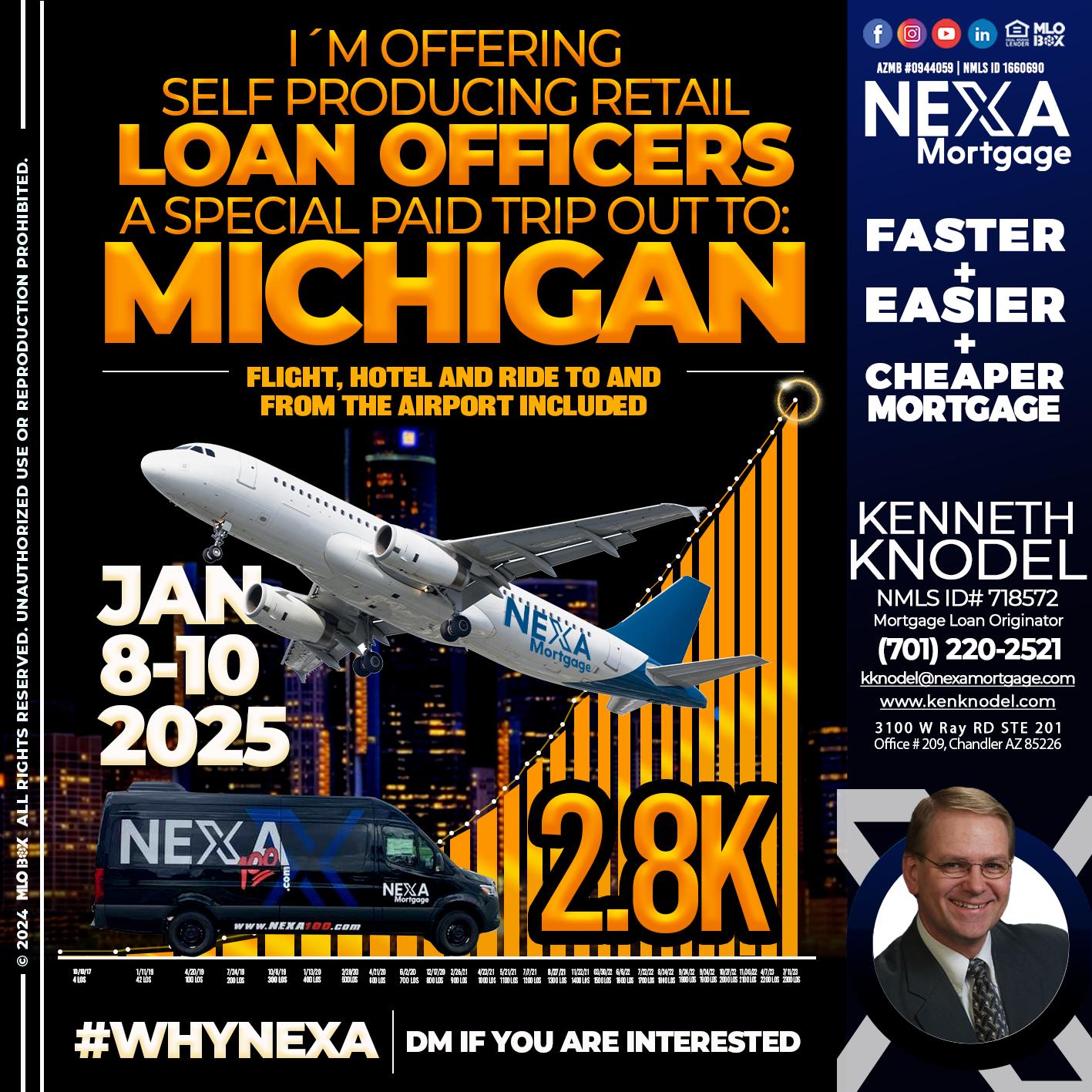 MICHIGAN TRIP - Kenneth Knodel -Mortgage Loan Originator