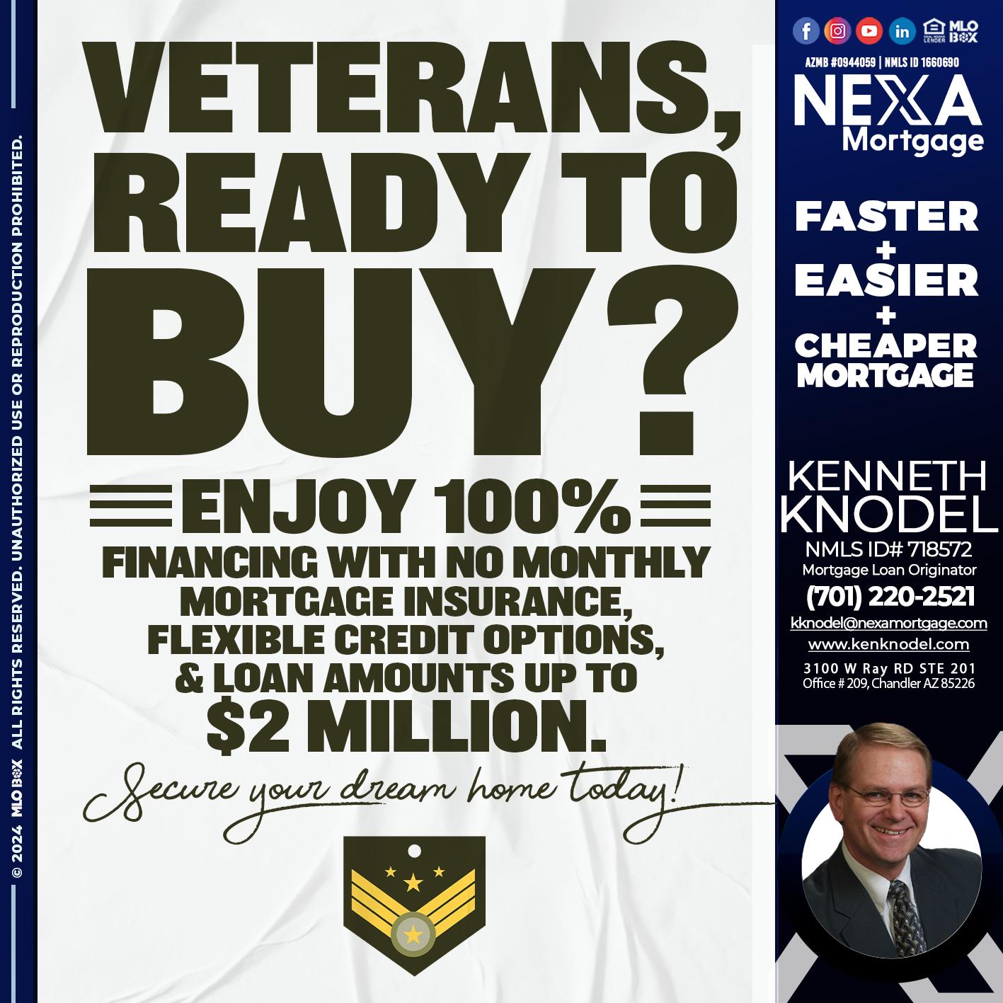 veterans ready? - Kenneth Knodel -Mortgage Loan Originator