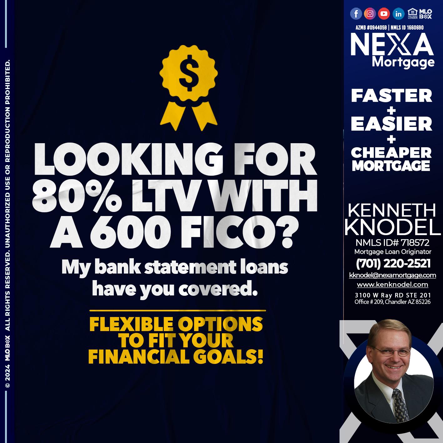 LOOKING 80% - Kenneth Knodel -Mortgage Loan Originator