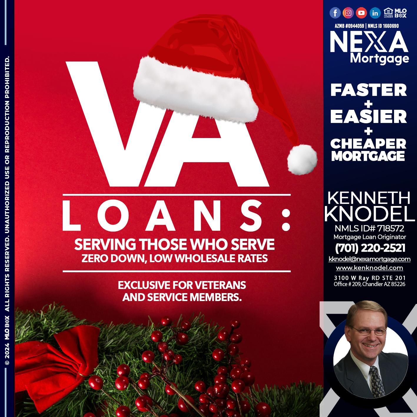 VA LOANS - Kenneth Knodel -Mortgage Loan Originator