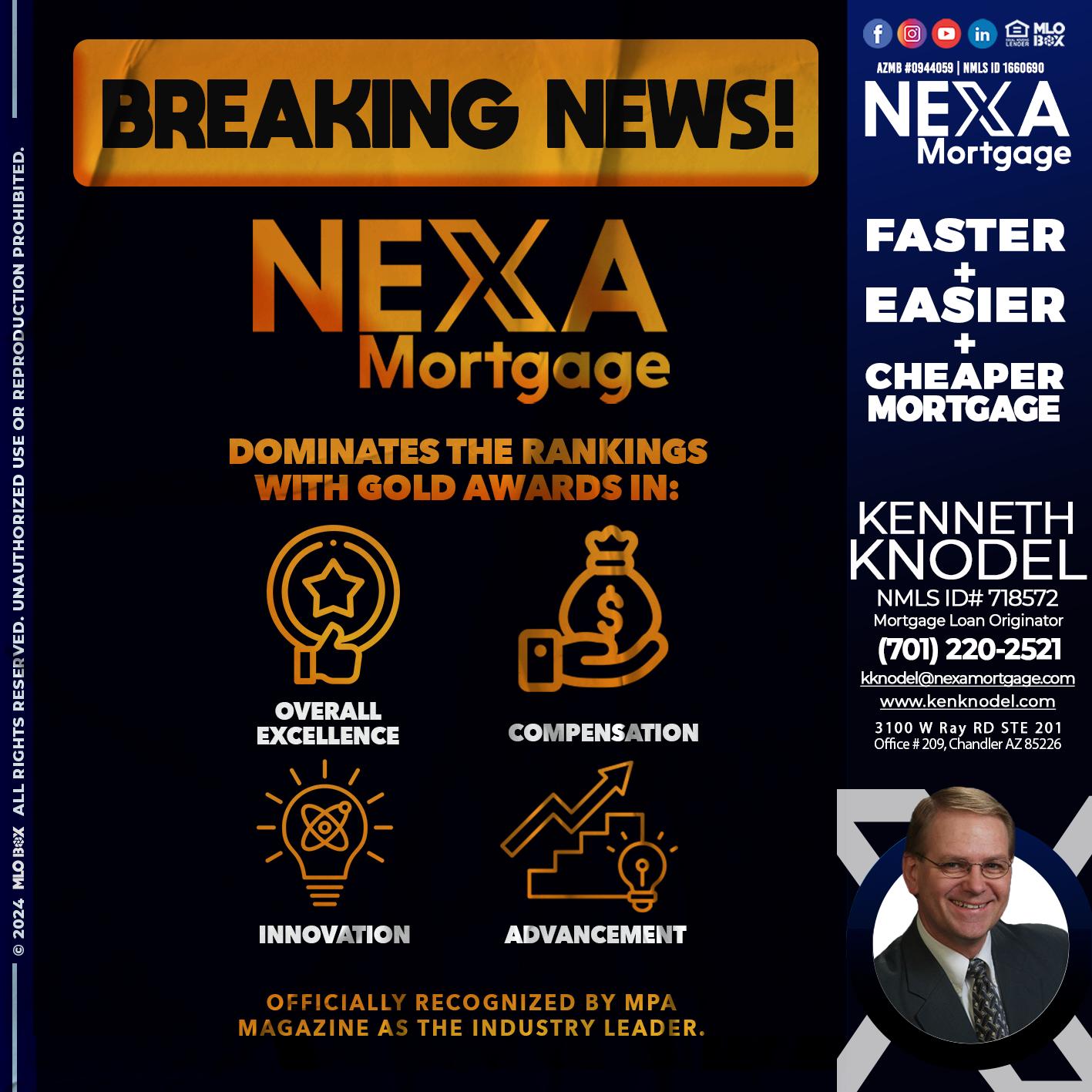 BREAKING NEWS - Kenneth Knodel -Mortgage Loan Originator