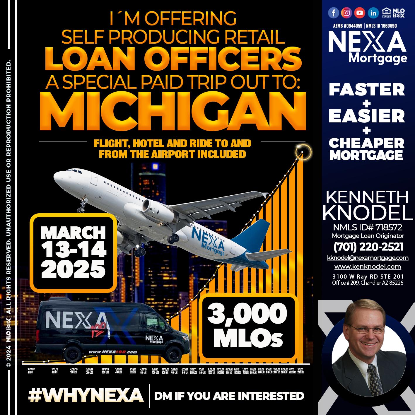 MICHIGAN TRIP - Kenneth Knodel -Mortgage Loan Originator