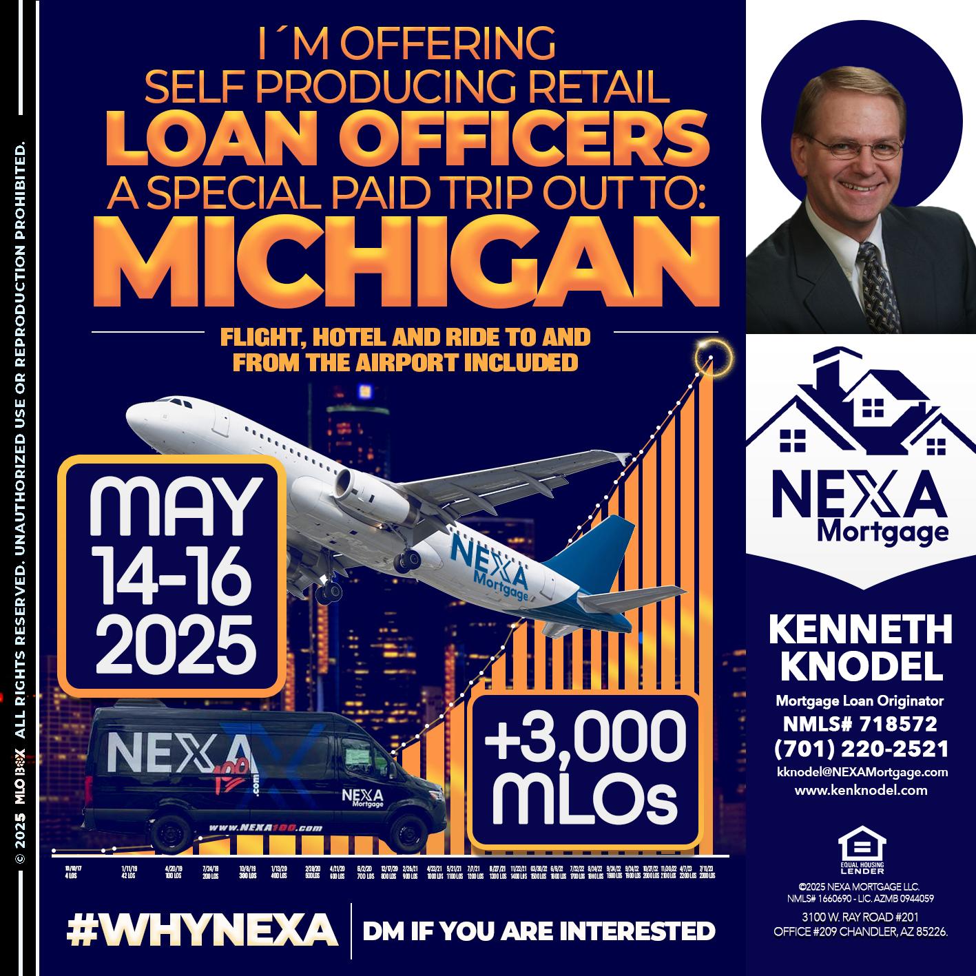 MICHIGAN TRIP - Kenneth Knodel -Mortgage Loan Originator