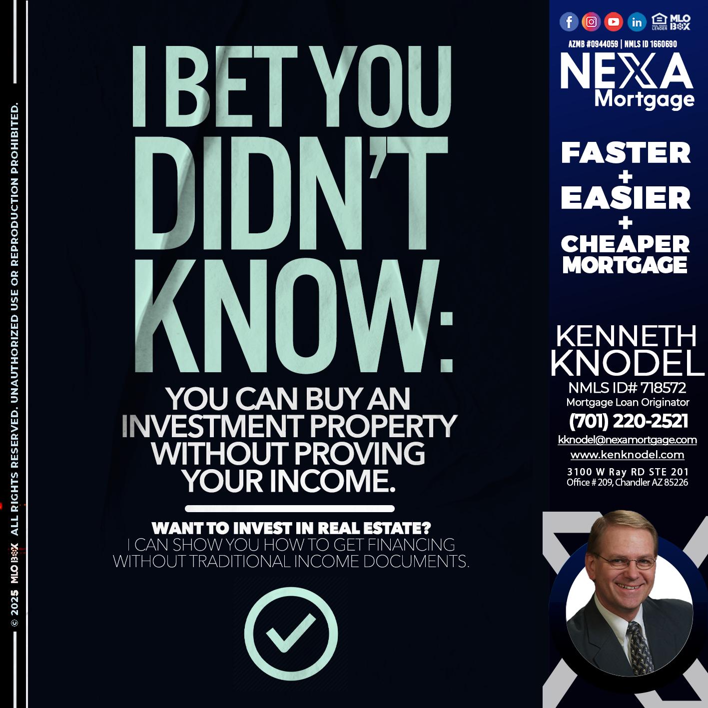 I BET YOU - Kenneth Knodel -Mortgage Loan Originator