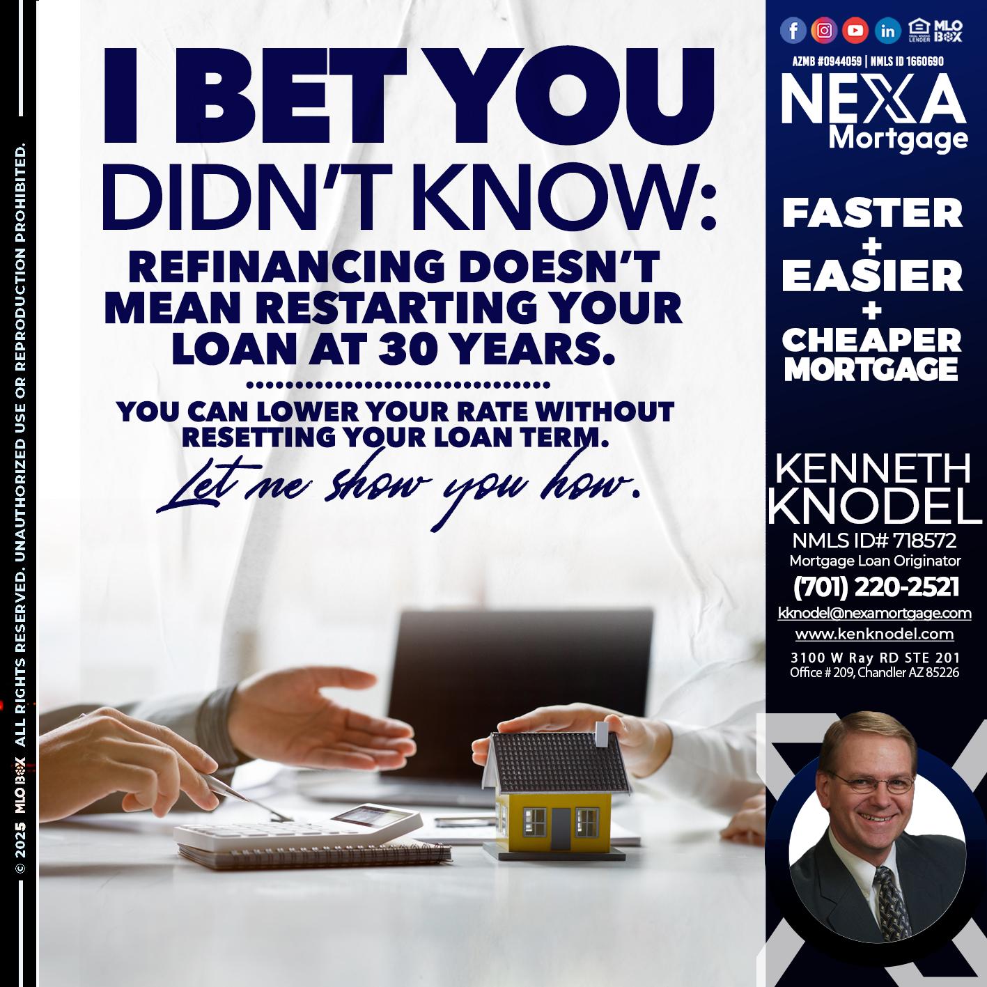 I BET YOU - Kenneth Knodel -Mortgage Loan Originator