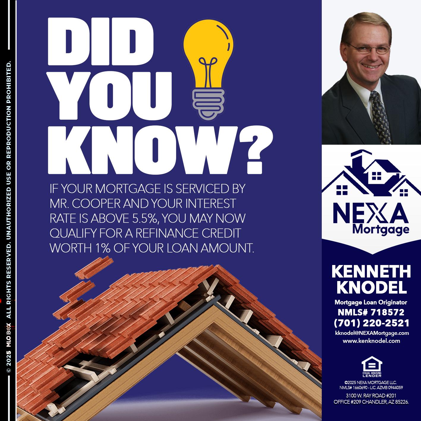 DID YOU KNOW? - Kenneth Knodel -Mortgage Loan Originator