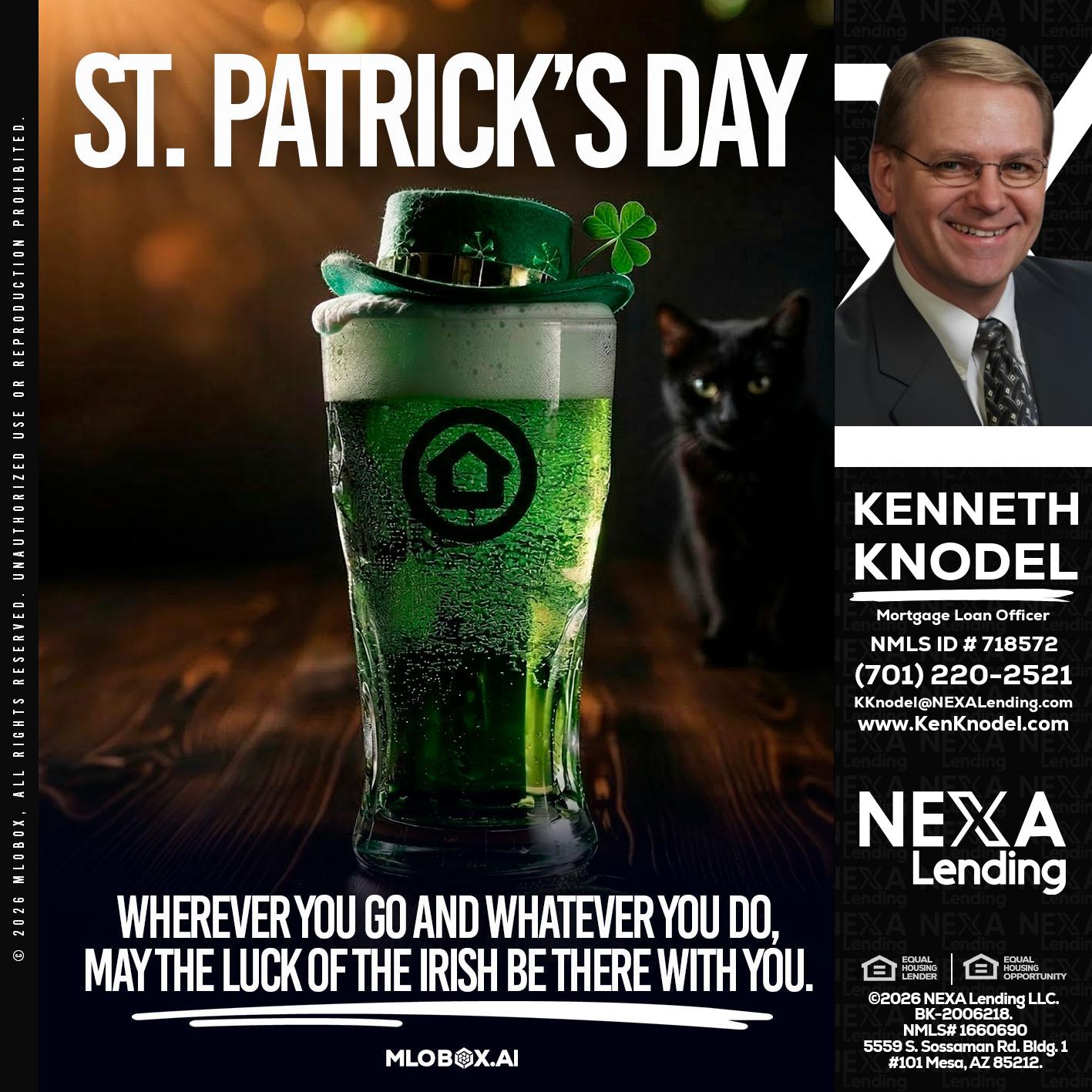 st. Patricks day - Kenneth Knodel -Mortgage Loan Officer