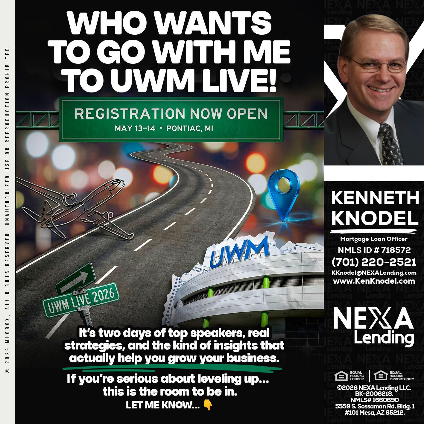 WHO WANTS - Kenneth Knodel -Mortgage Loan Officer