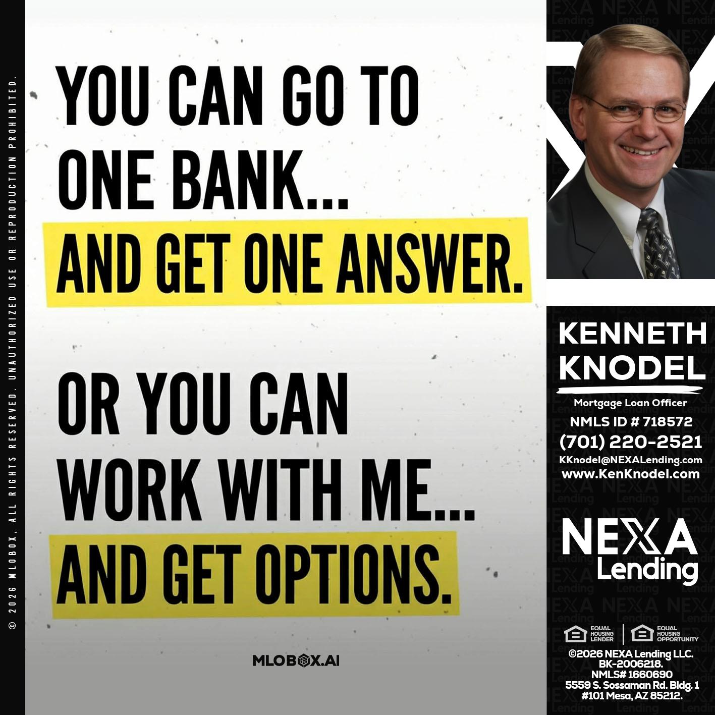 YOU CAN GO TO - Kenneth Knodel -Mortgage Loan Officer