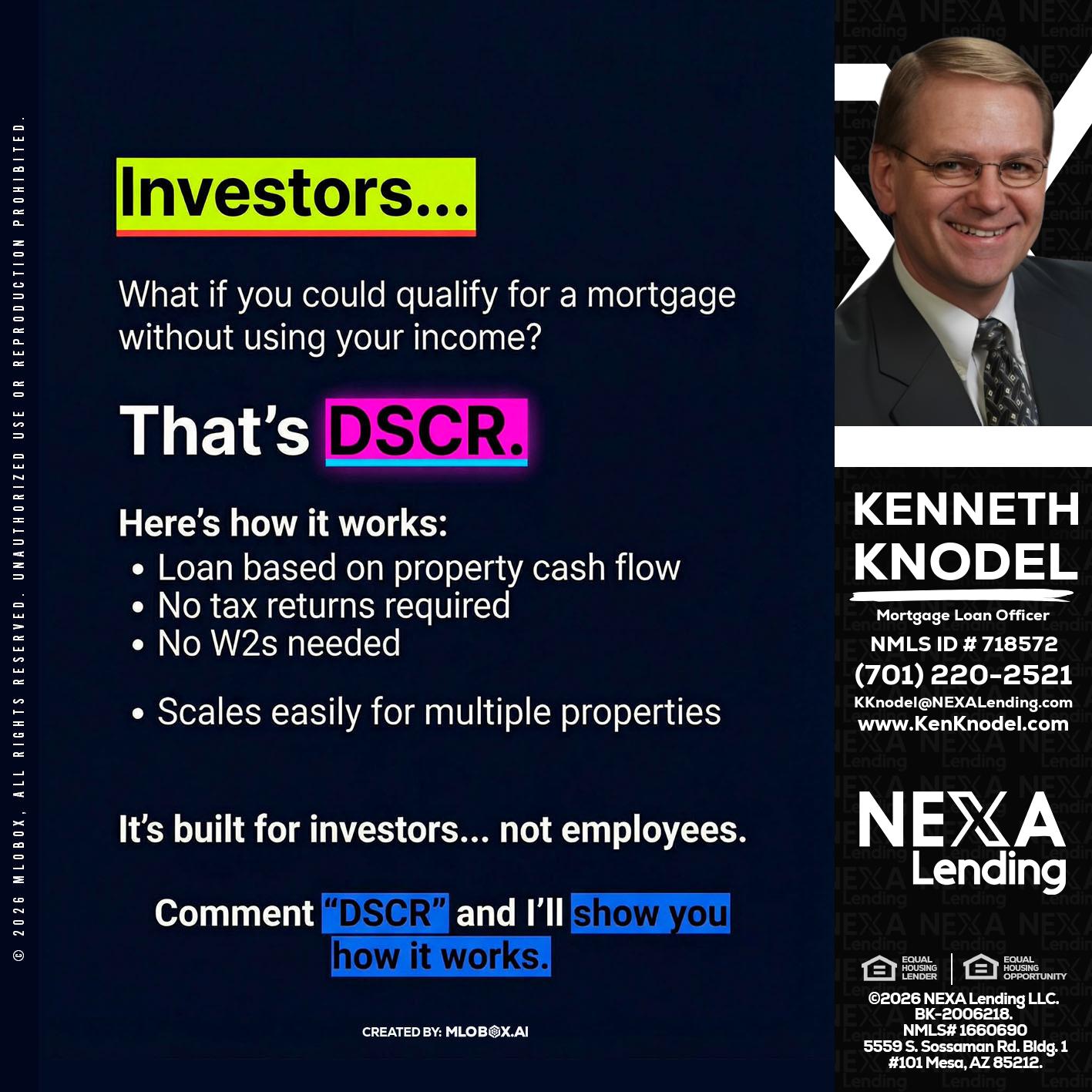 INVESTORS - Kenneth Knodel -Mortgage Loan Officer