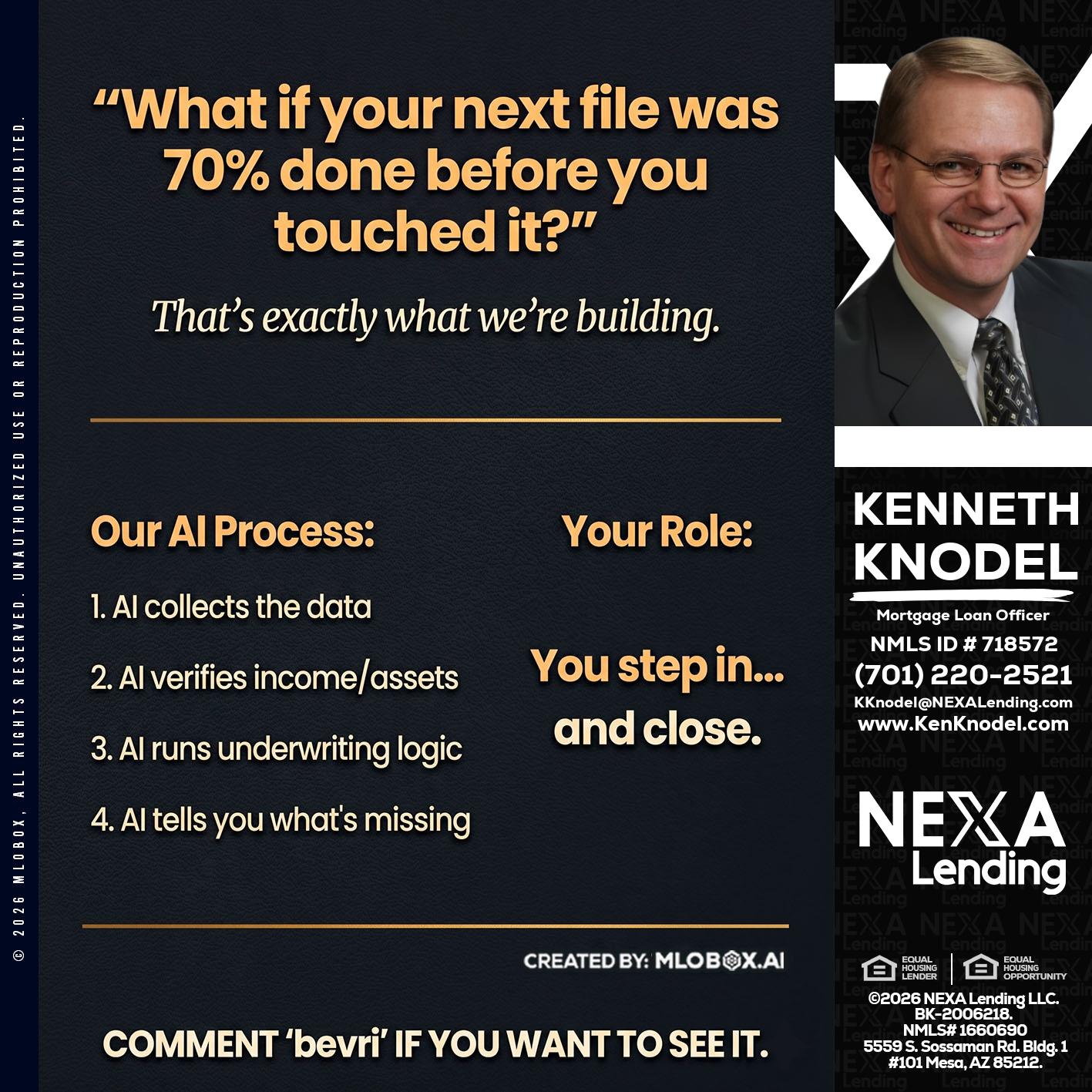WHAT IF YOUR - Kenneth Knodel -Mortgage Loan Officer