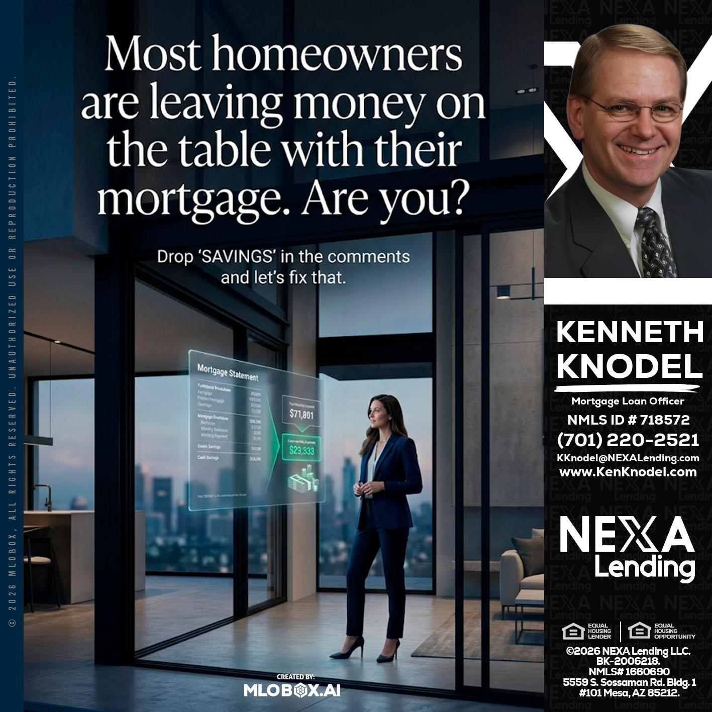 MOST OWNERS - Kenneth Knodel -Mortgage Loan Officer