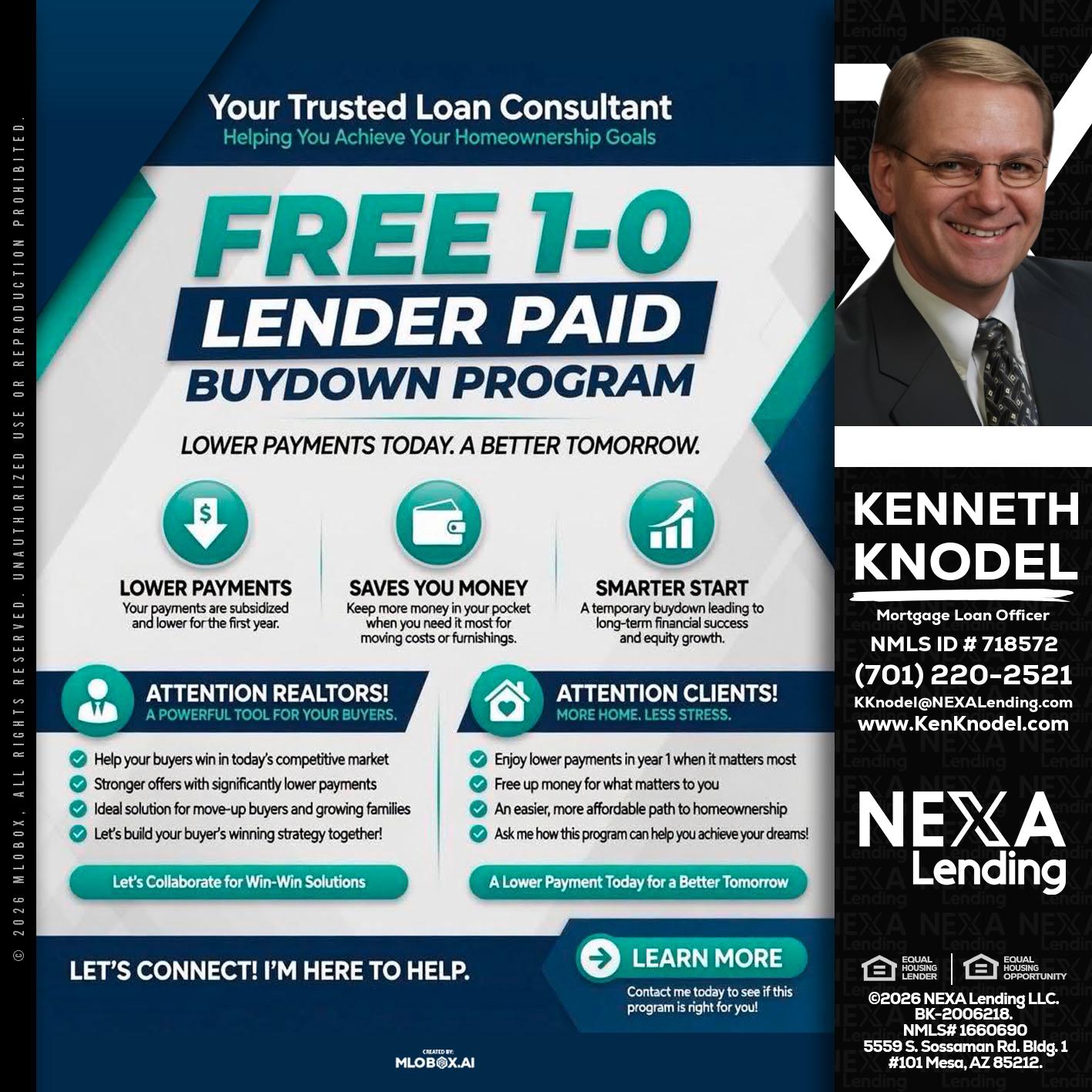 FREE 1-0 - Kenneth Knodel -Mortgage Loan Officer
