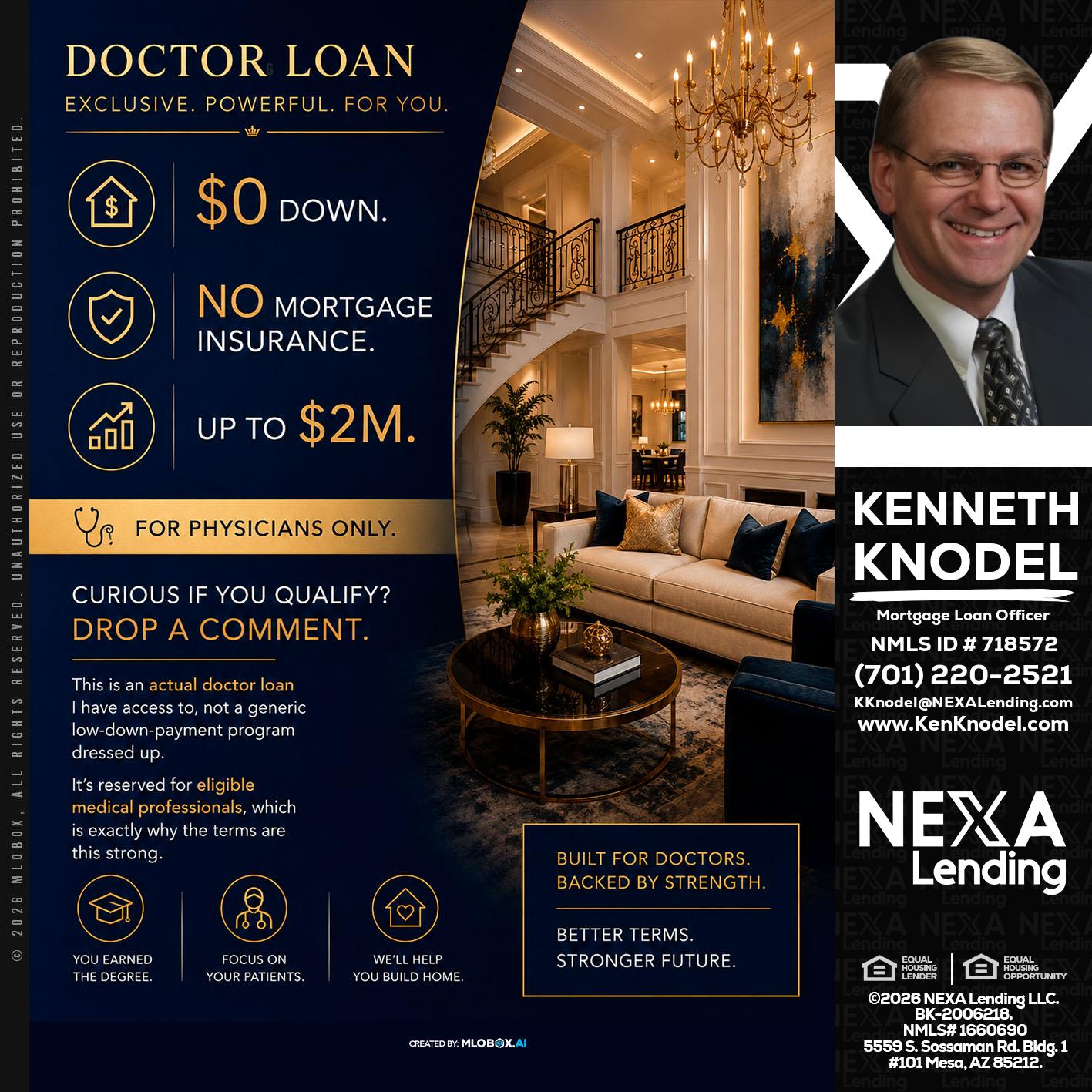 DOCTOR LOANS - Kenneth Knodel -Mortgage Loan Officer