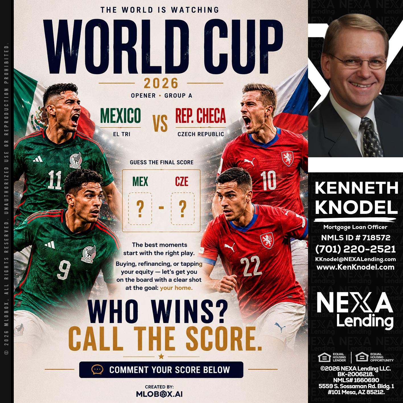 WORLD CUP 2026 - Kenneth Knodel -Mortgage Loan Officer