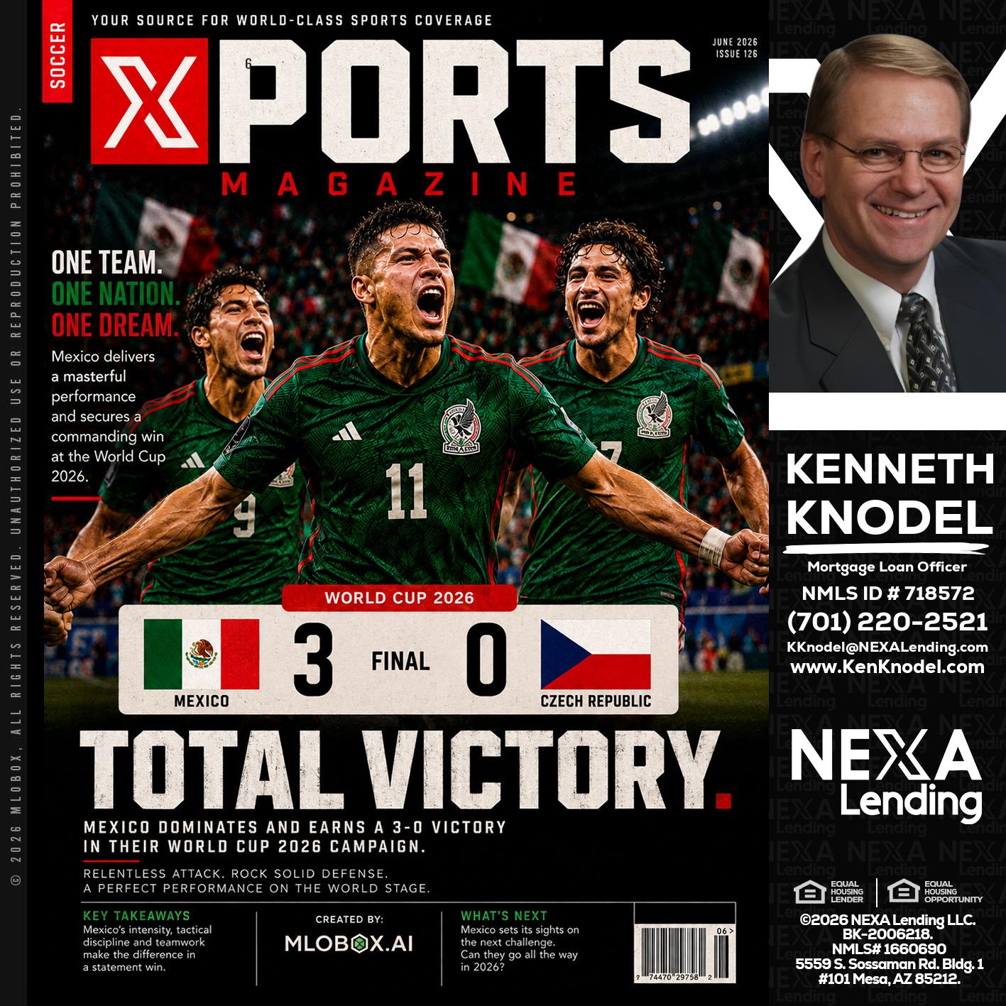 World Cup 2026 MEX 1-0 CZECH - Kenneth Knodel -Mortgage Loan Officer