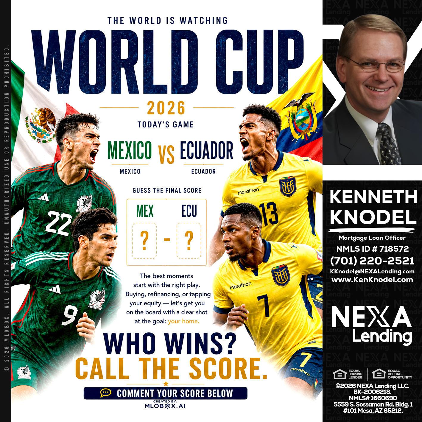 WORLD CUP 2026 - Kenneth Knodel -Mortgage Loan Officer