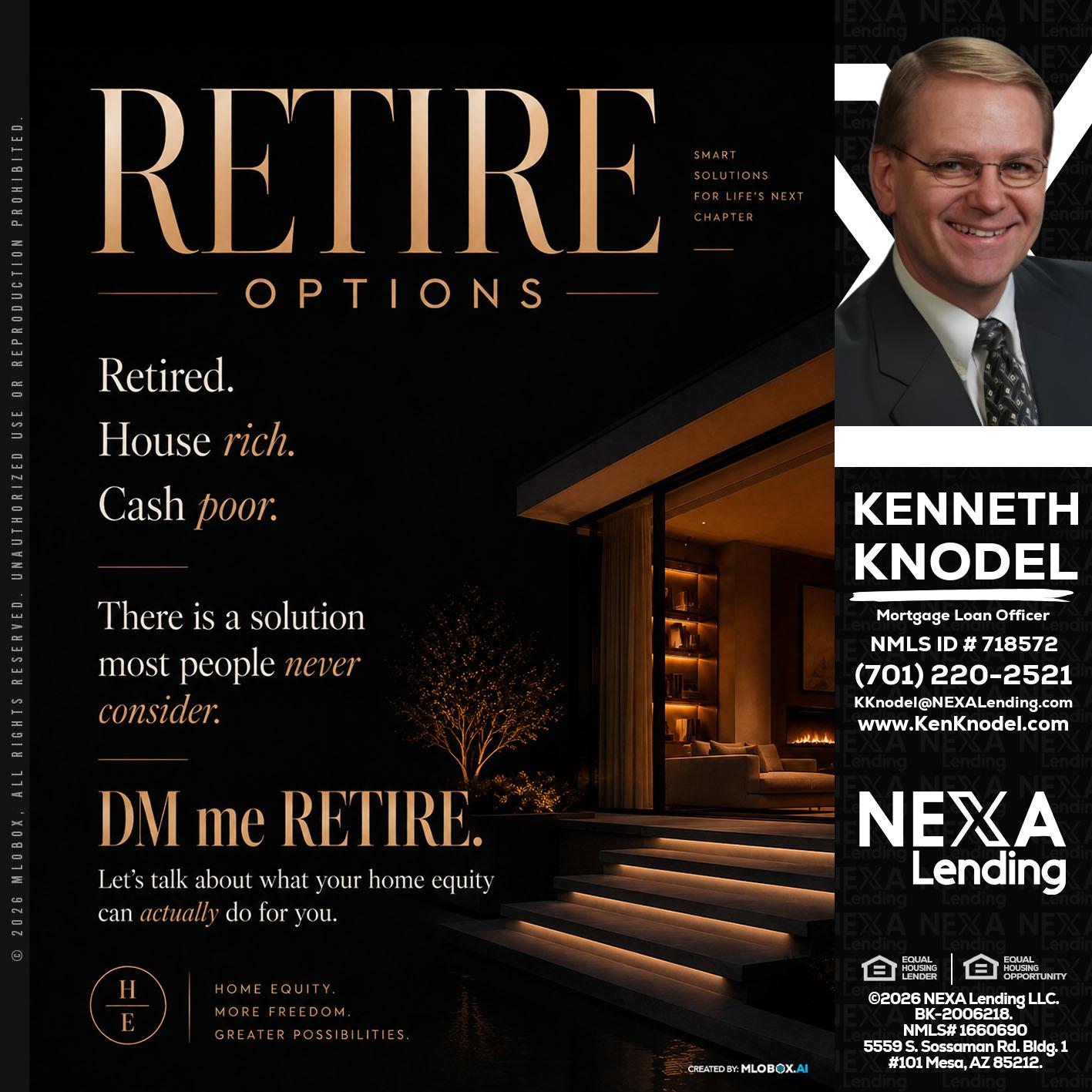 RETIRE LOANS - Kenneth Knodel -Mortgage Loan Officer