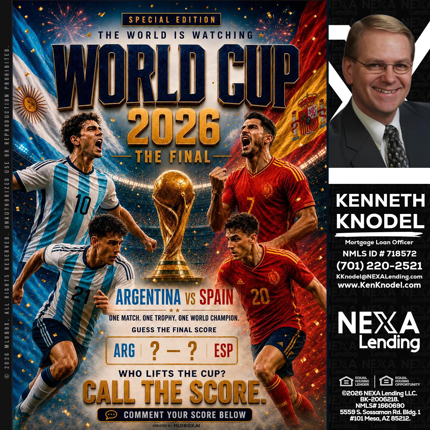 World Cup 2026 finals - Kenneth Knodel -Mortgage Loan Officer