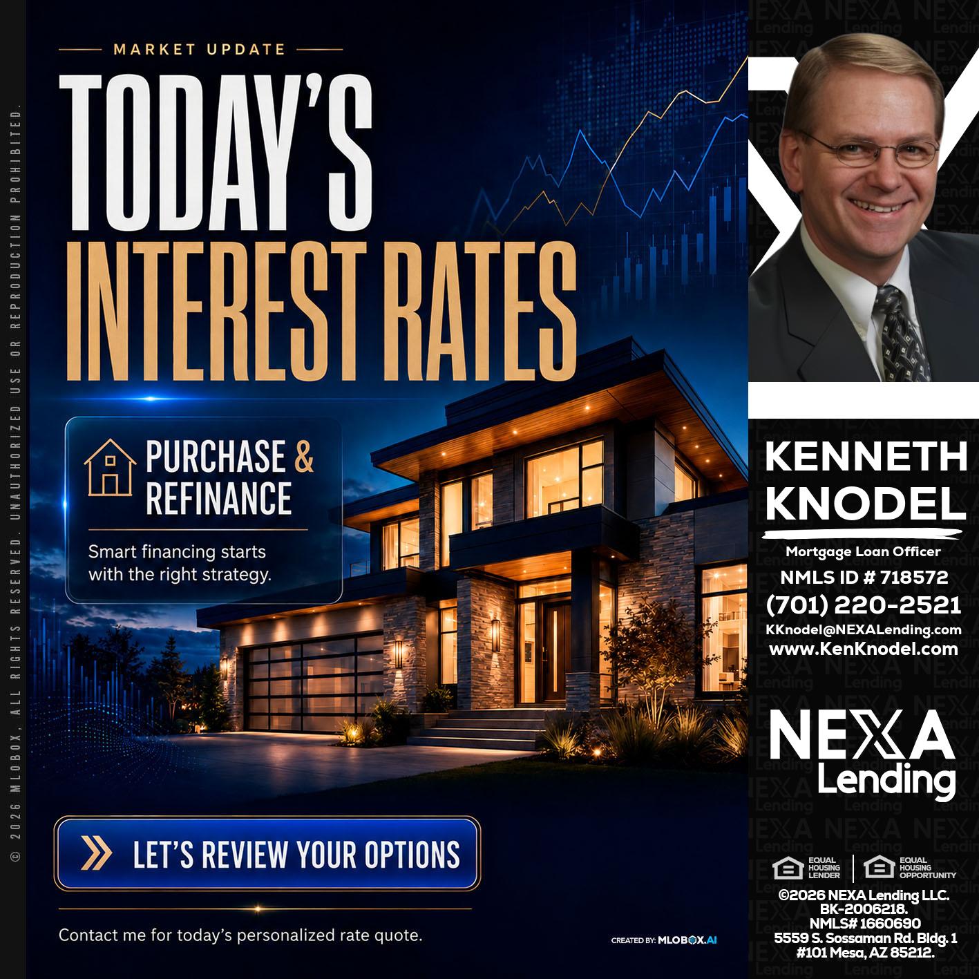 TODAYS RATES - Kenneth Knodel -Mortgage Loan Officer
