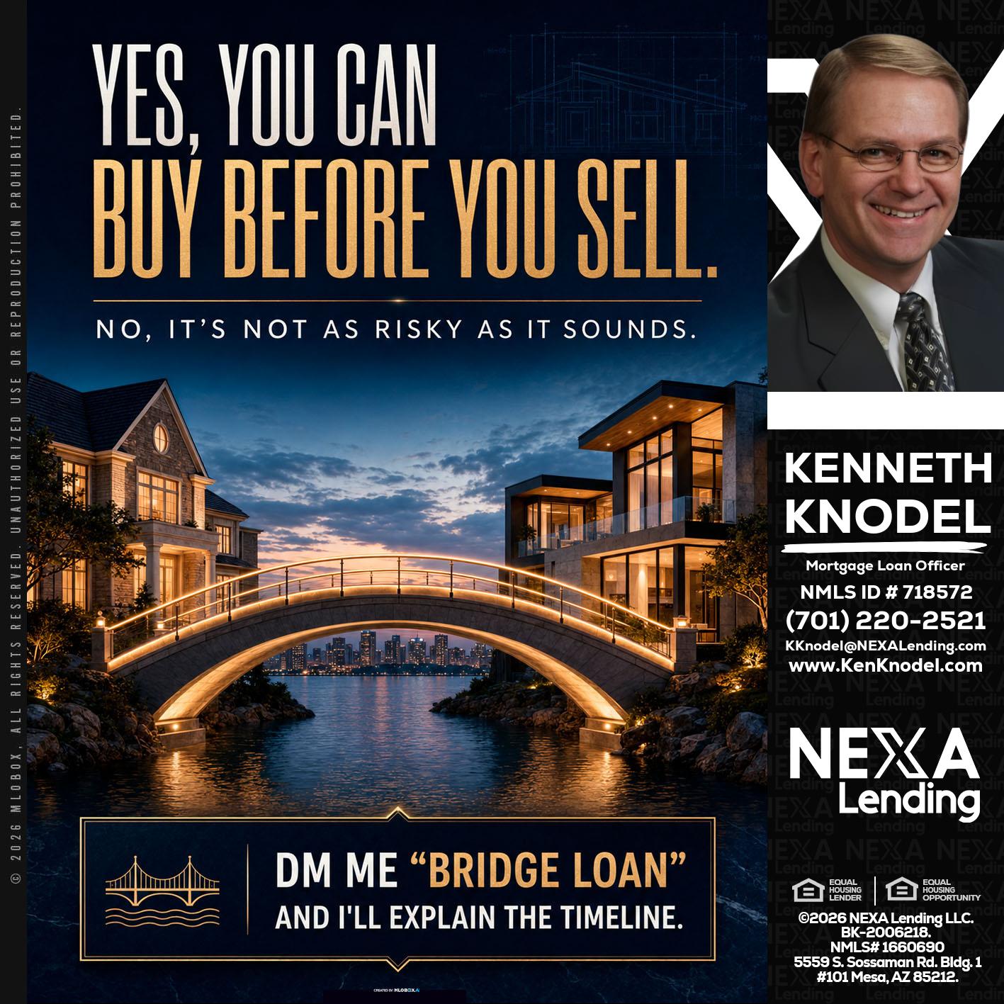 YES, YOU CAN - Kenneth Knodel -Mortgage Loan Officer