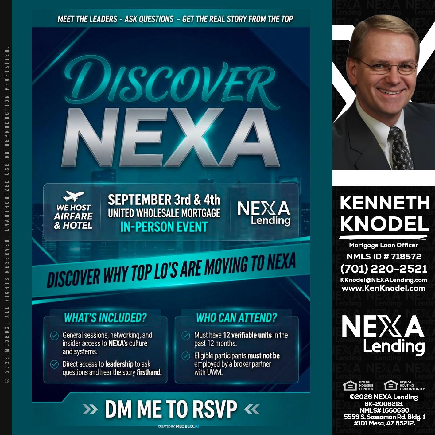 DISCOVER NEXA - Kenneth Knodel -Mortgage Loan Officer