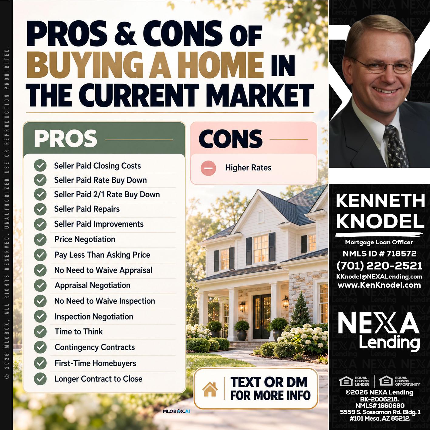 pros and cons - Kenneth Knodel -Mortgage Loan Officer