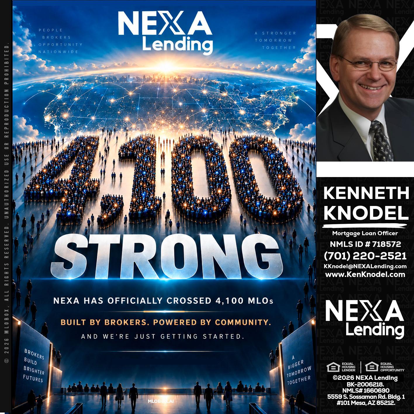 4,100 MLOs - Kenneth Knodel -Mortgage Loan Officer