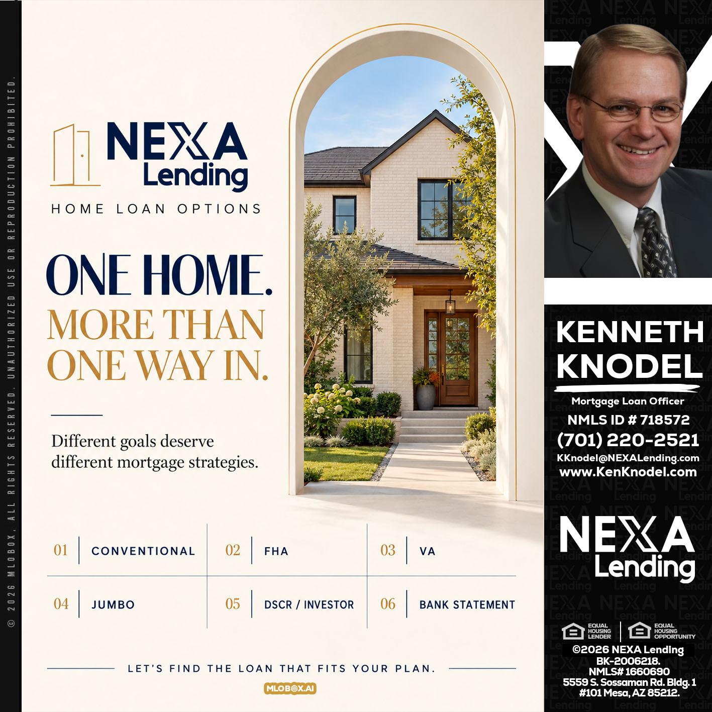ONE HOME - Kenneth Knodel -Mortgage Loan Officer